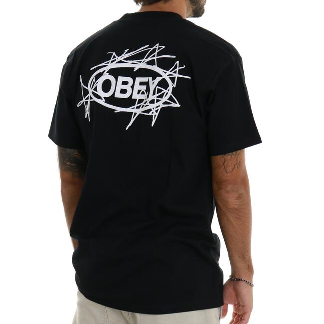 T-SHIRT SCRIBBLE STARS OBEY - Mad Fashion | img vers.650x/